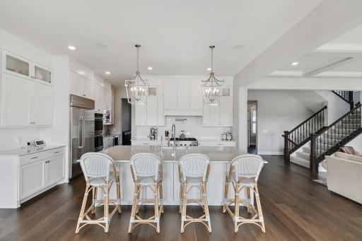 Wow, look at that kitchen island - perfect entertaining space!