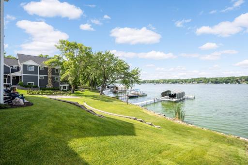 0.36 acre lot on Jennings Bay of Lake Minnetonka. In-ground zoned sprinkler system with lake water pump (save on city water usage).