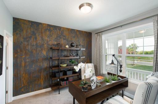 Another view of the main level office. Photo is of model home. Color and finish can vary.