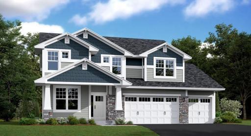 Photo for 6613 Coach House Lane, Corcoran, MN 55340 - Listing #6369342 Taylor C Rendering for architectural reference. Color will vary. See next photo of exterior color package.