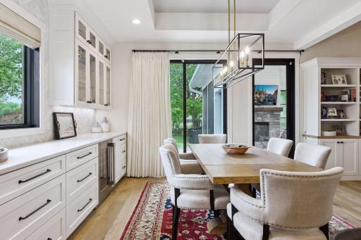 Great storage and buffet area off of the dining room.
