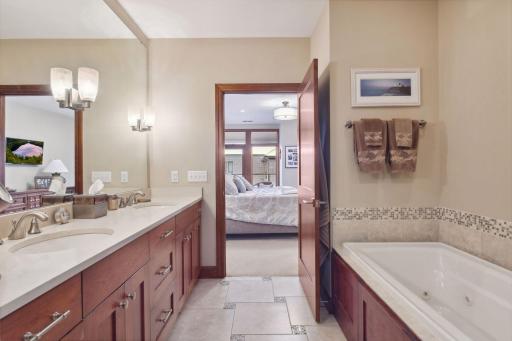 Lots of cabinets and drawer space for bathroom essentials