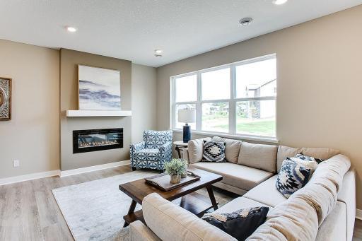 Another look at the main level family room (Photos of the same floorplan, colors will vary)