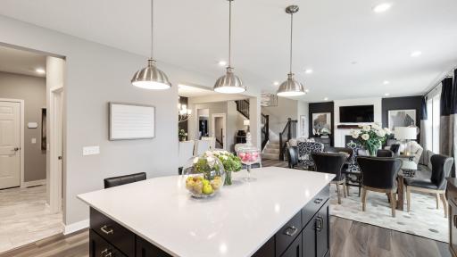 Tons of workspace and storage in this great island! *Please note, photos are not of actual home, but of a model. Colors and features will vary in actual home.
