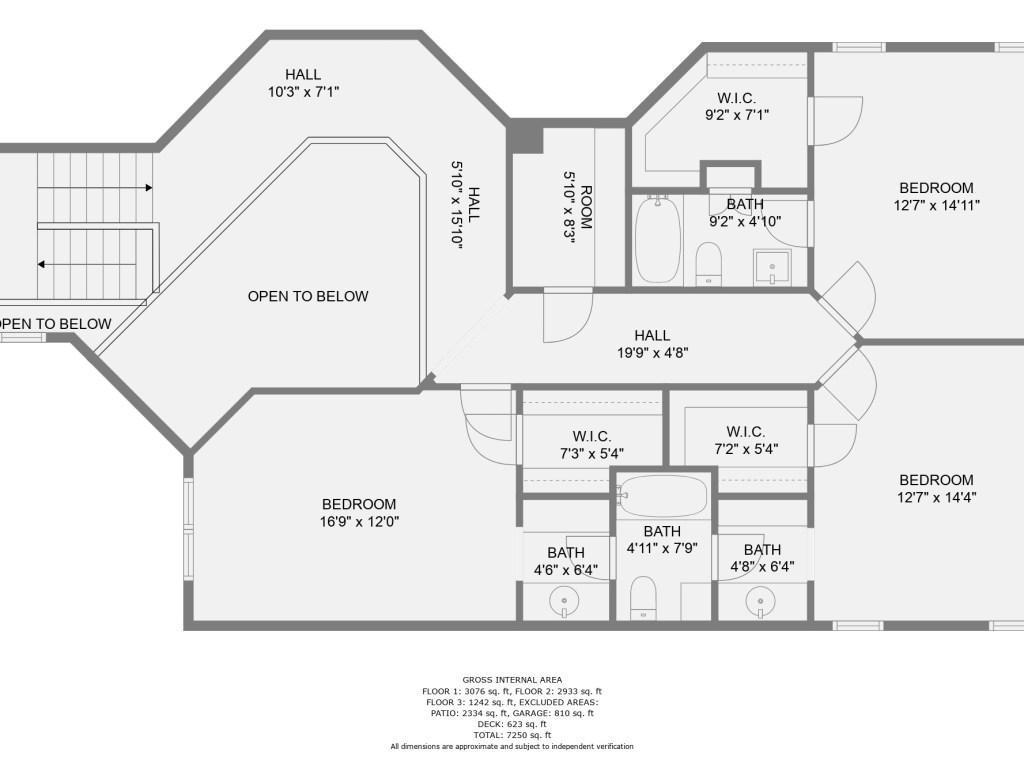 Upper Level Floorplan