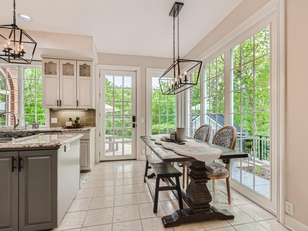 Informal Dining and Walkout to Patio