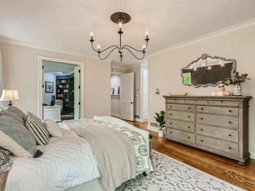 Primary Bedroom and Adjacent Office