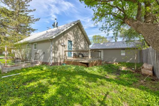 A little TLC and landscaping will make this backyard a sanctuary!