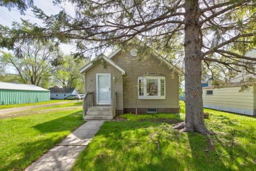 Single story living, a detached single stall garage, and potential for an amazing, private backyard !