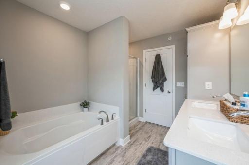 A private bathroom is included with your suite. Just add water to soak away the stress of the day. An oversized vanity and in-room cabinet offer additional storage.