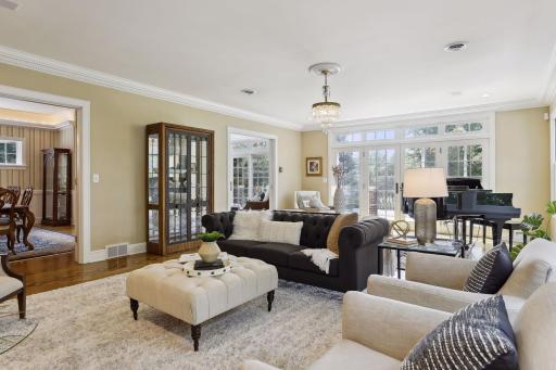 Entertain with style and grace in the spacious living room.