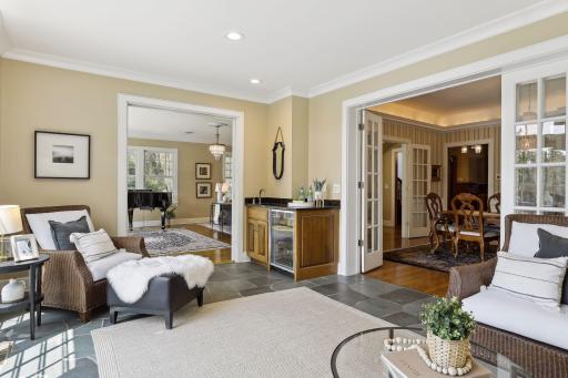 This sun-drenched space is ideal as a place to unwind after a long day.