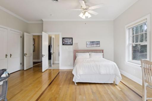 A view of the third bedroom with access to the "Jack and Jill" bath.