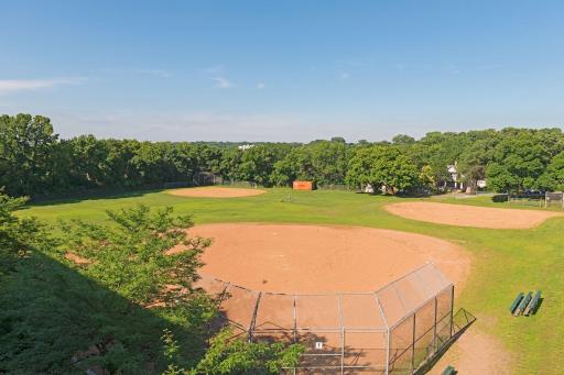 Linwood Park also features baseball and softball diamonds.