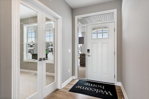 Inviting Foyer and Private Office (picture of similar home in neighborhood, options/colors will vary)