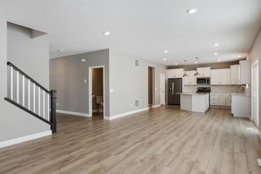 Open Concept Living (picture of similar home in neighborhood, options/colors will vary)