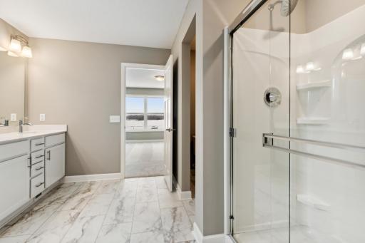 Separate Soaking Tub and Shower