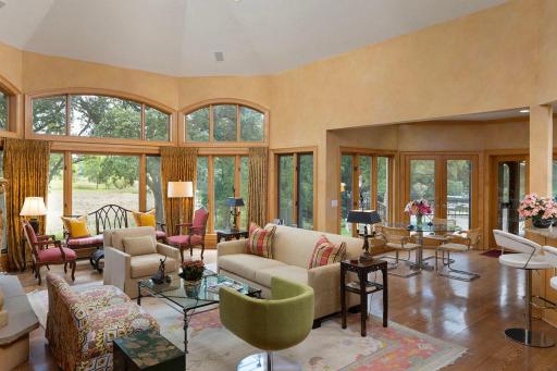 Stunning views as you enter through large sun-filled windows