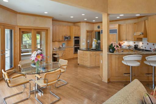 Open Kitchen with seating and informal dining room. Watch the birds as you eat your breakfast!