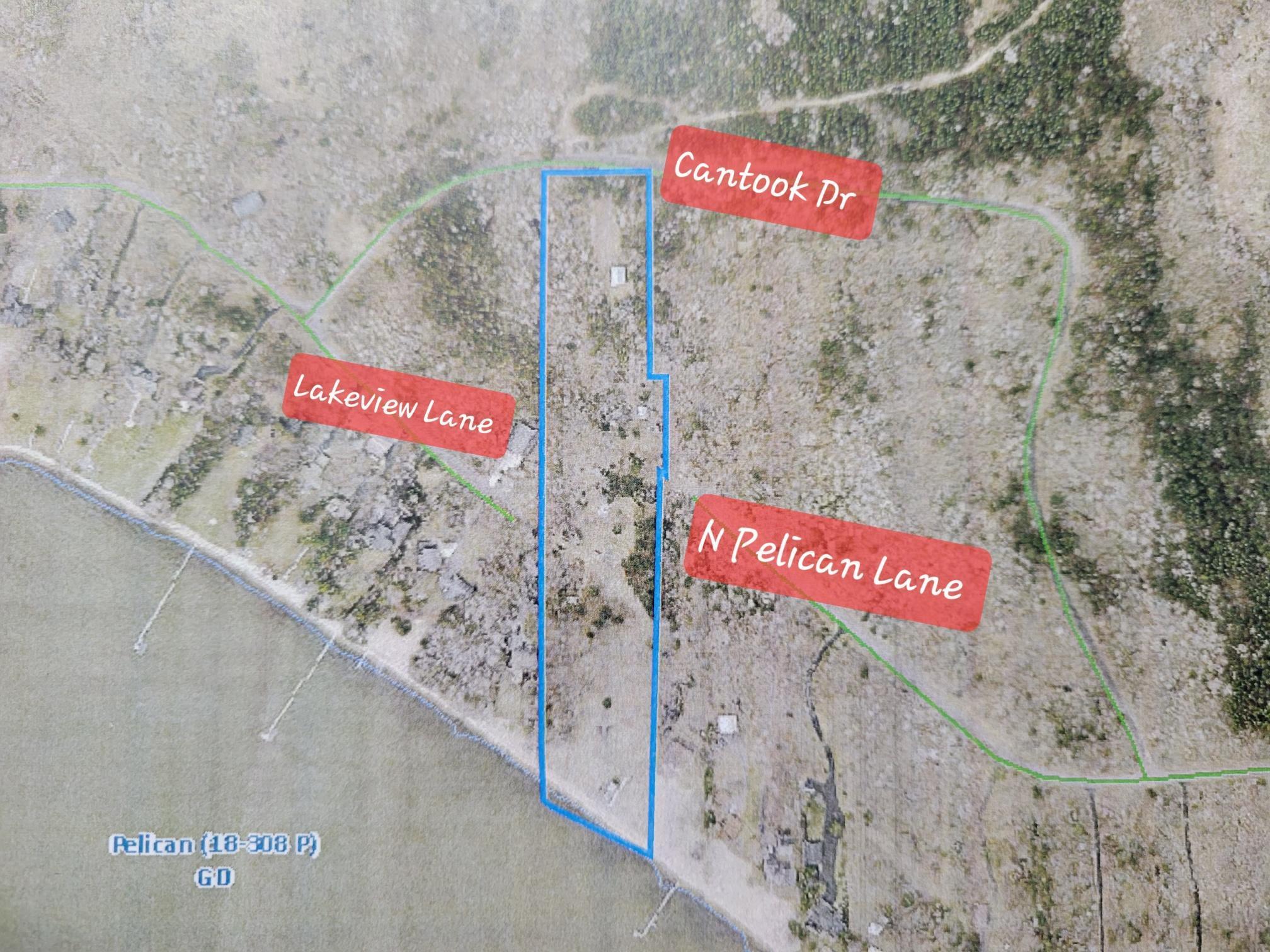 Aerial of 3 roads that connect to the property