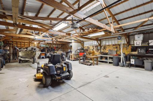 Store all your lake toys in the pole shed!