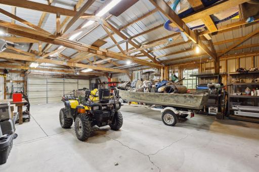 There is room for everything in this pole shed!