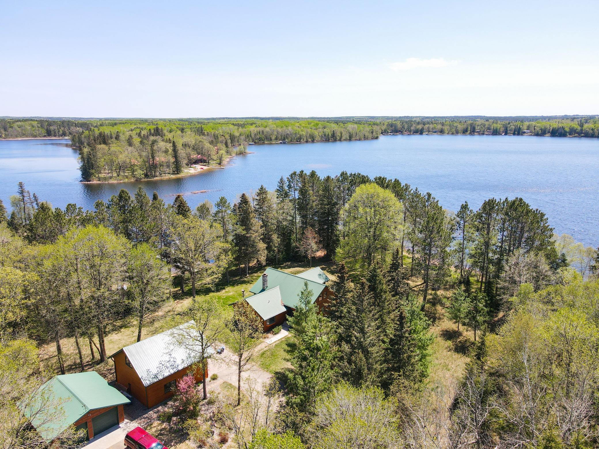 Aerial of Buildings and Two Inlets Lake.jpg