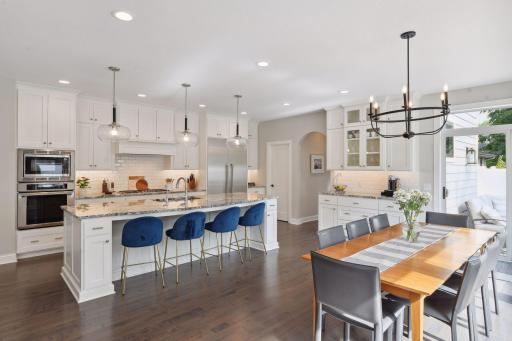 Dining area and kitchen are wonderful for entertaining guests or your everyday busy lives.