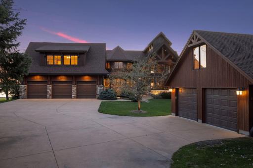This spectacular luxury Lifestyle Lake Retreat is set on over 120 feet of West facing sandy beach.