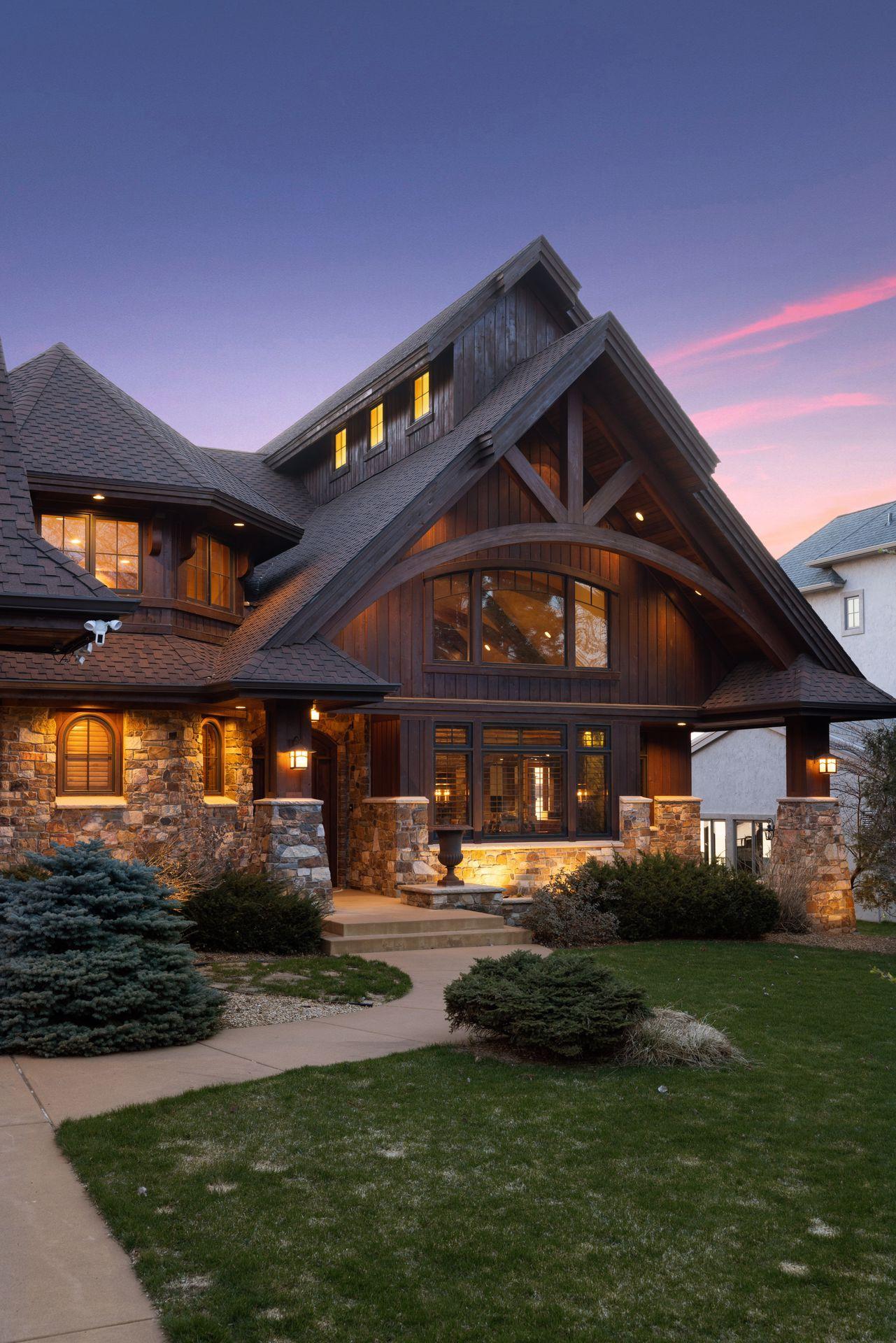 Massive windows and charming details exemplify what feels like a Colorado Retreat.