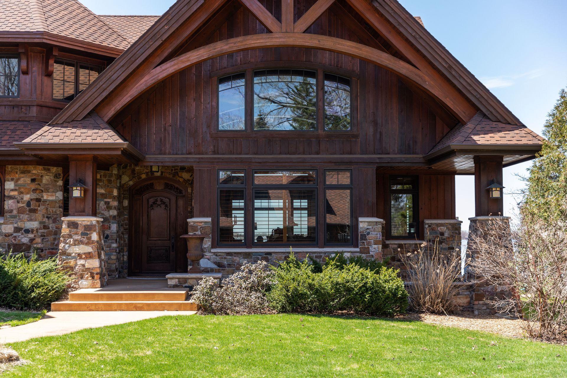 Site lines from the front to the back make it possible to view the lake from any room in this Lake Retreat Home.