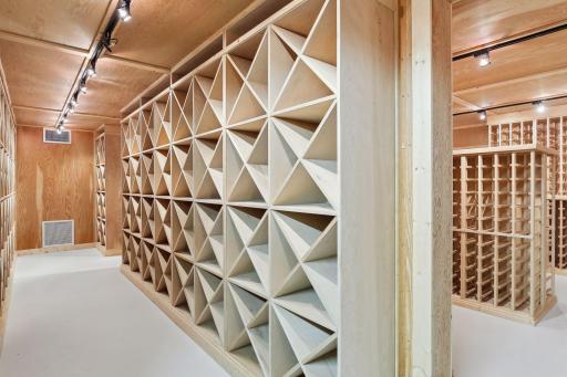 This custom designed system has its own security system and refrigeration system.