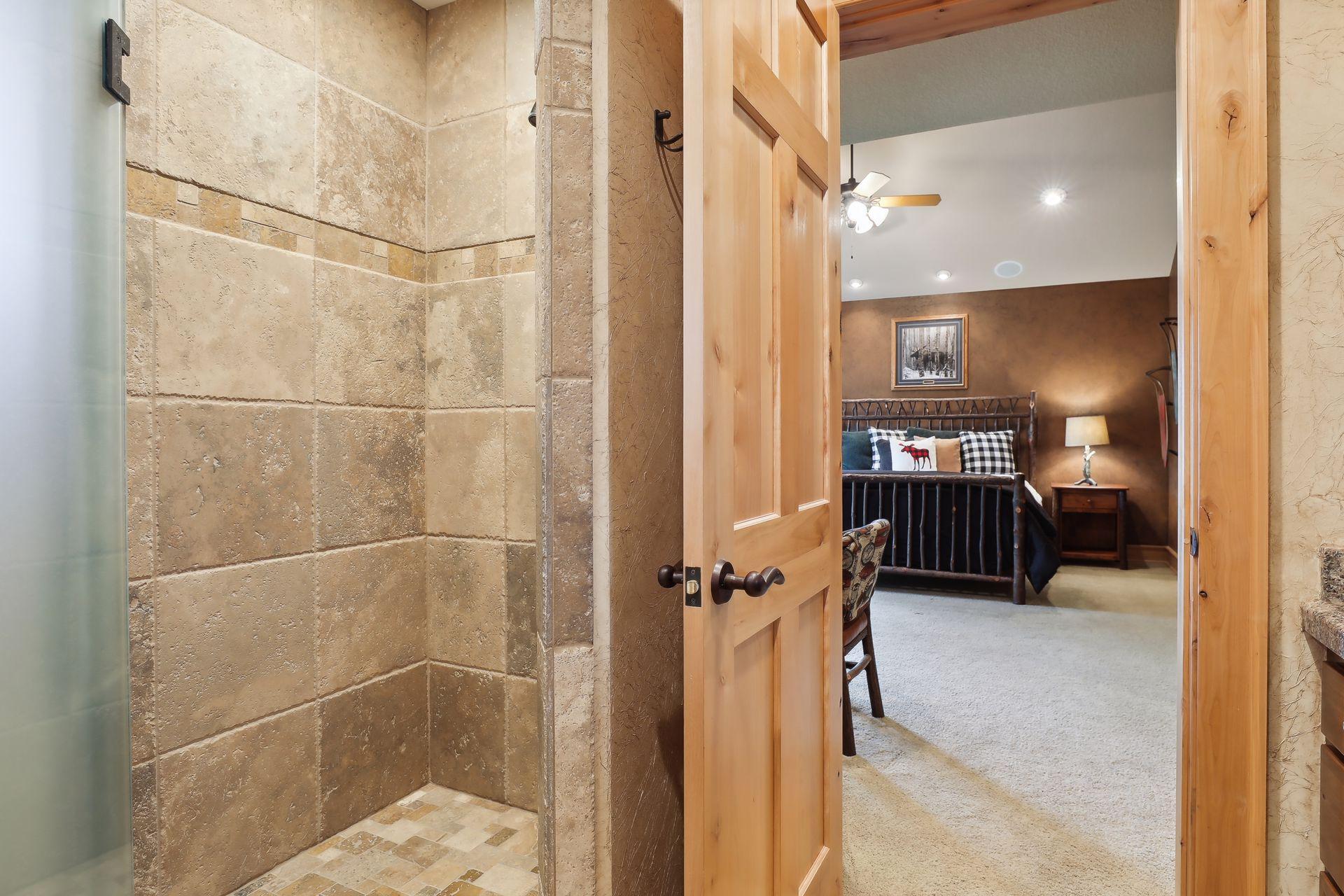 3/4 attached bathroom