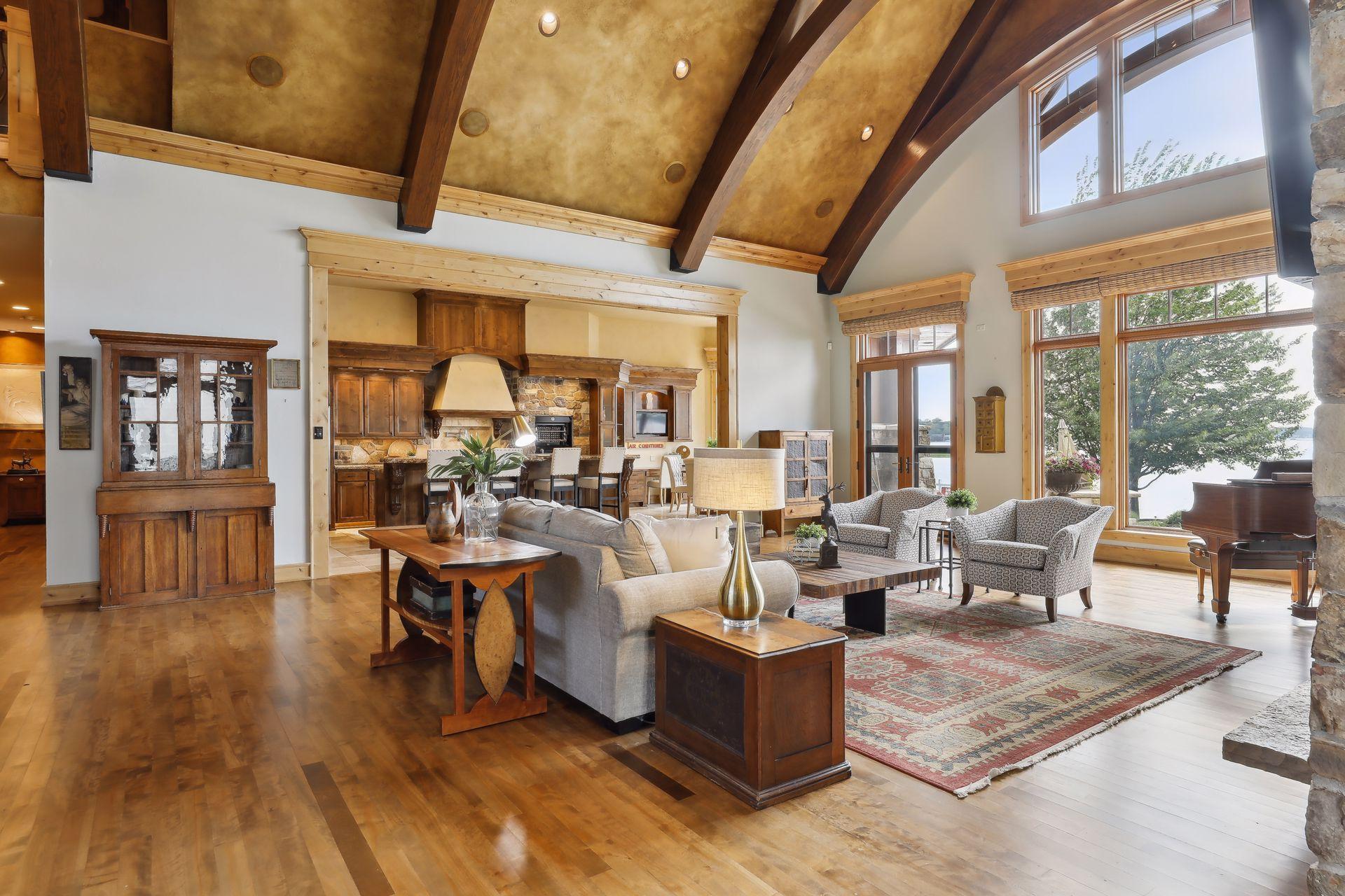 Family room is open to the kitchen