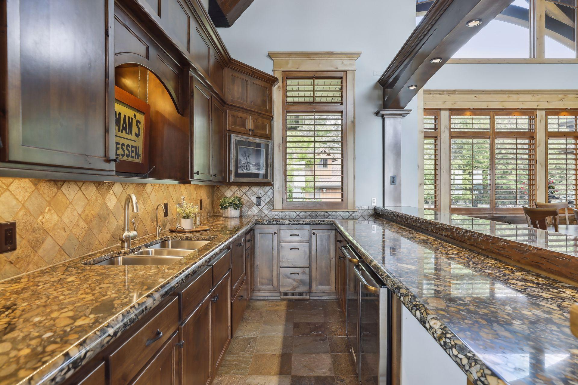 full kitchen in the bar