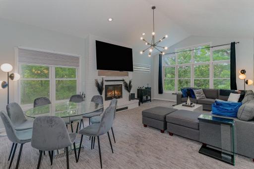 Living area with an abundance of natural light.