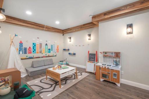 Flex room located in the lower level provides tons of options....play room, home theater, exercise room, etc.