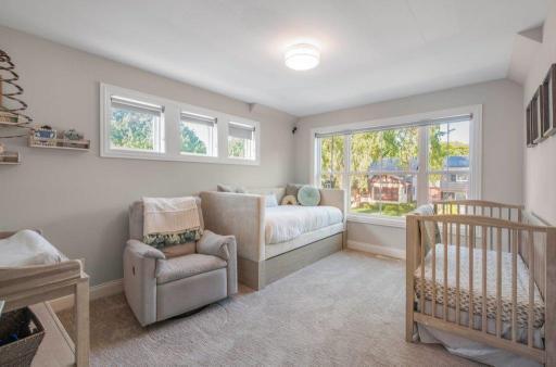 3rd upper level bedroom, walk-in closet with built-in organizer.
