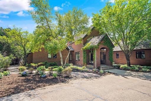 Full brick exterior is very stately and low maintenance.