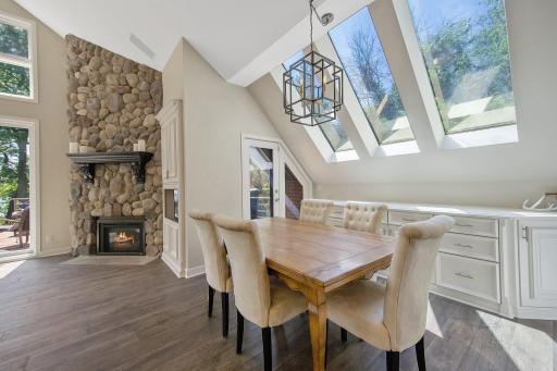 Another door in the dining area leads you out to the deck. Perfect for grilling.