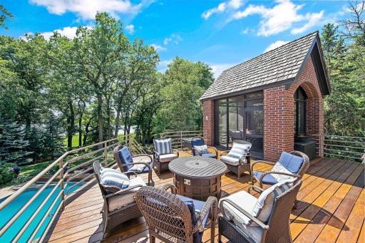 Lake views, pool views, tree top views...perfect Summer living.