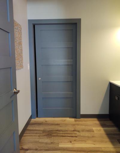 Furnace room off of the bathroom