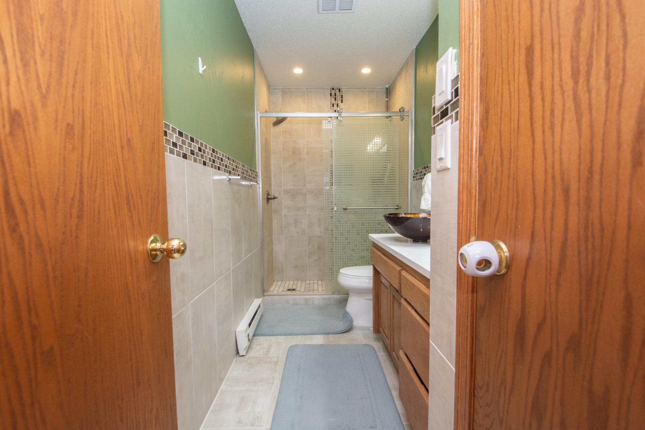 Tiled Bathroom Lower Level