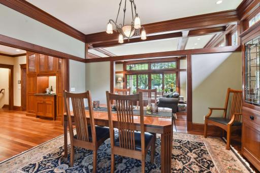 Enjoy the open-feeling of spaciousness in the dining room.