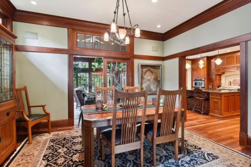 The elegant dining room will provide 5-star entertaining dinner parties.