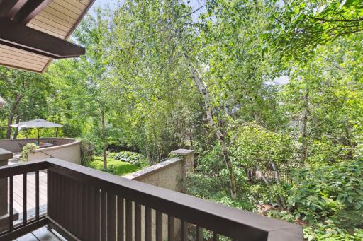 View from backyard balcony off the bedroom.