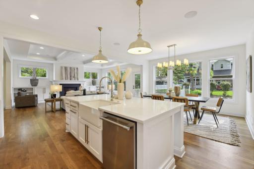 Very open main floor - great for entertaining