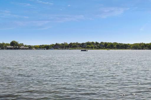 You'll enjoy the long, westerly views across the lake to the Excelsior Commons.