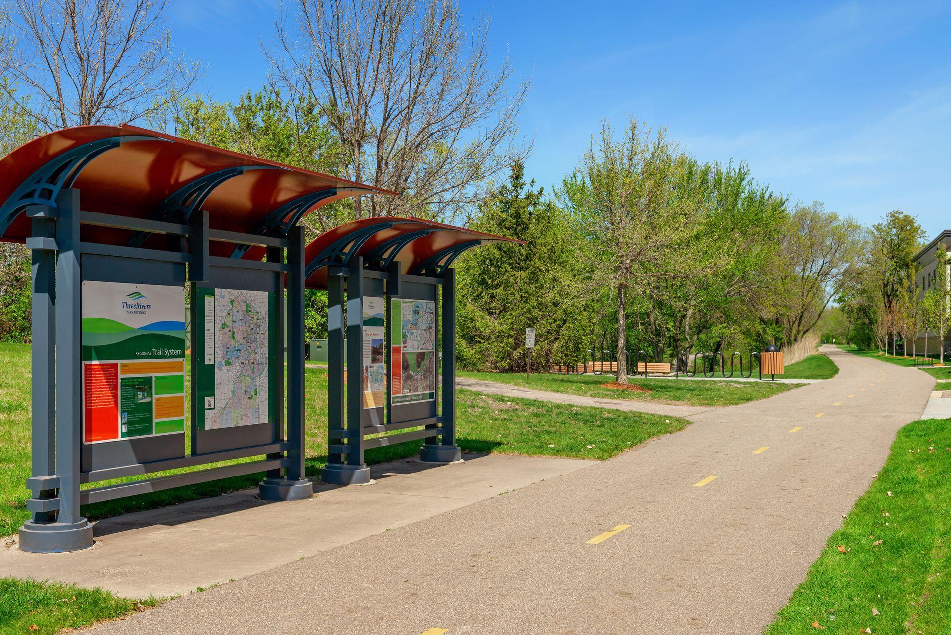 Hop on the Lake Minnetonka LRT trail and take a short stroll into downtown Excelsior.