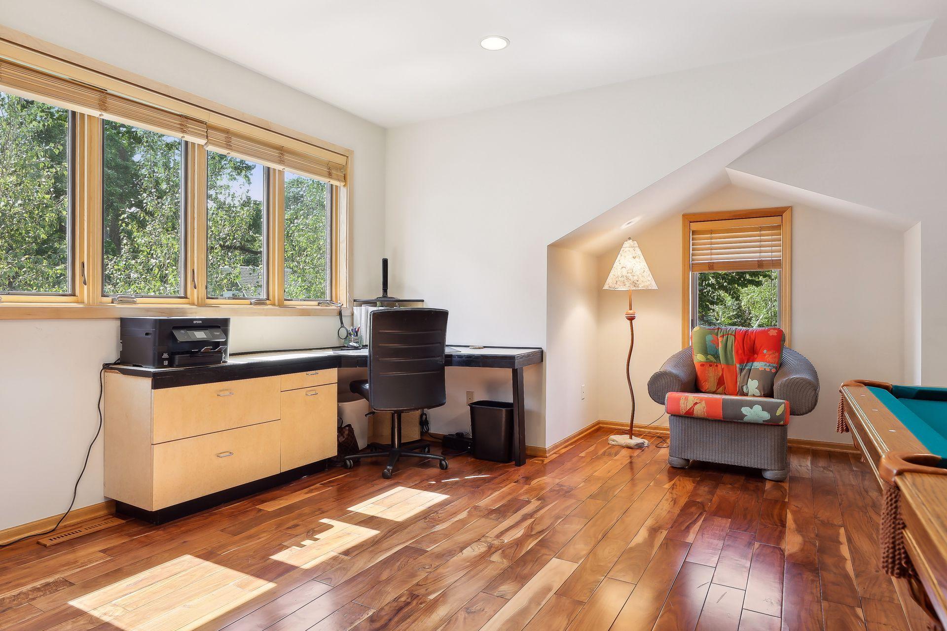 Bonus room can also dual as a home office.